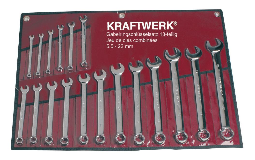 Kraftwerk 3557R Gabelringschl.satz Gabelringschl.satz 5-22mm Rollt.,18-teilig