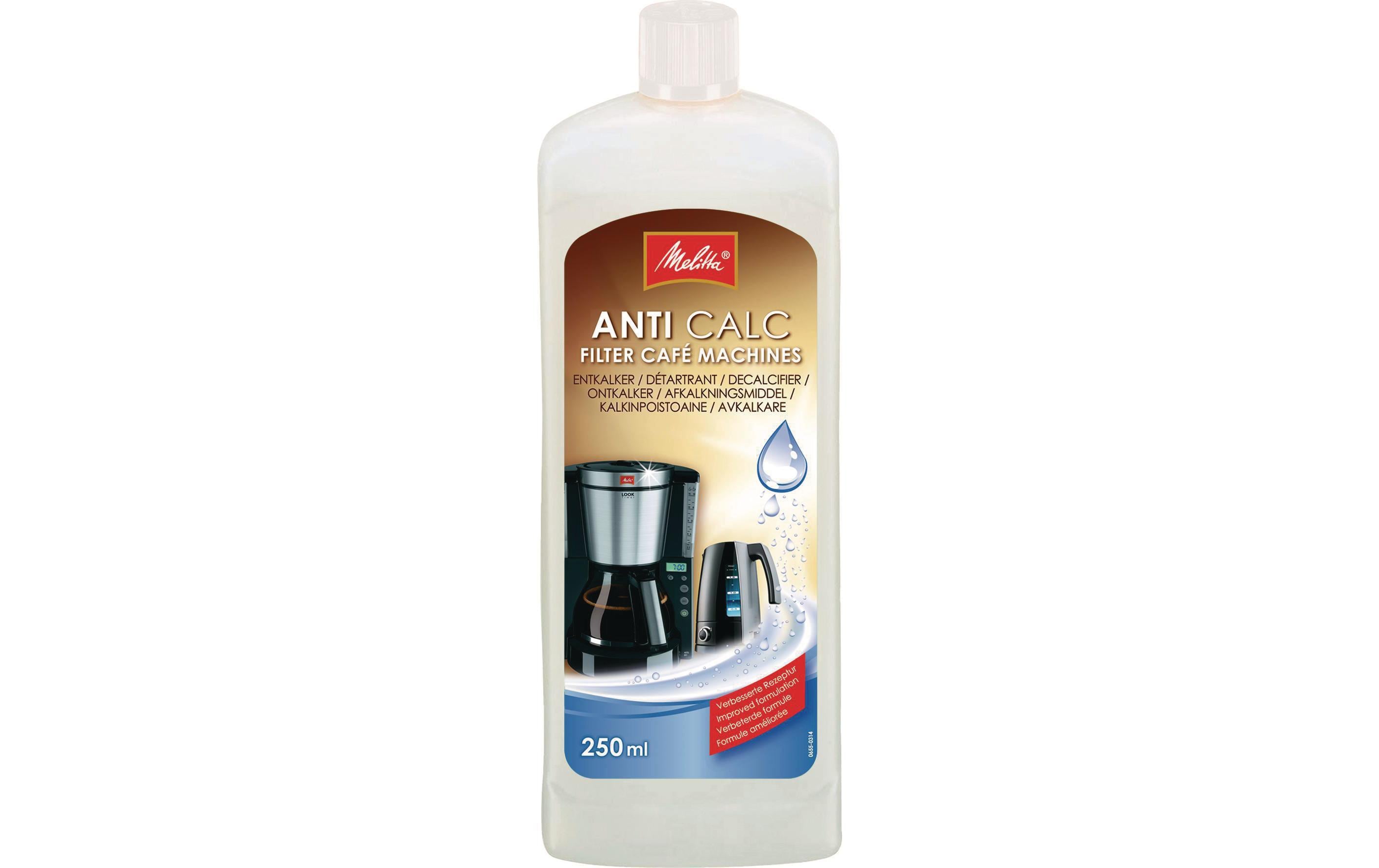 Melitta Anti Calc -Café Flüssigentkalker Flasche mit Dosierhilfe, 250ml