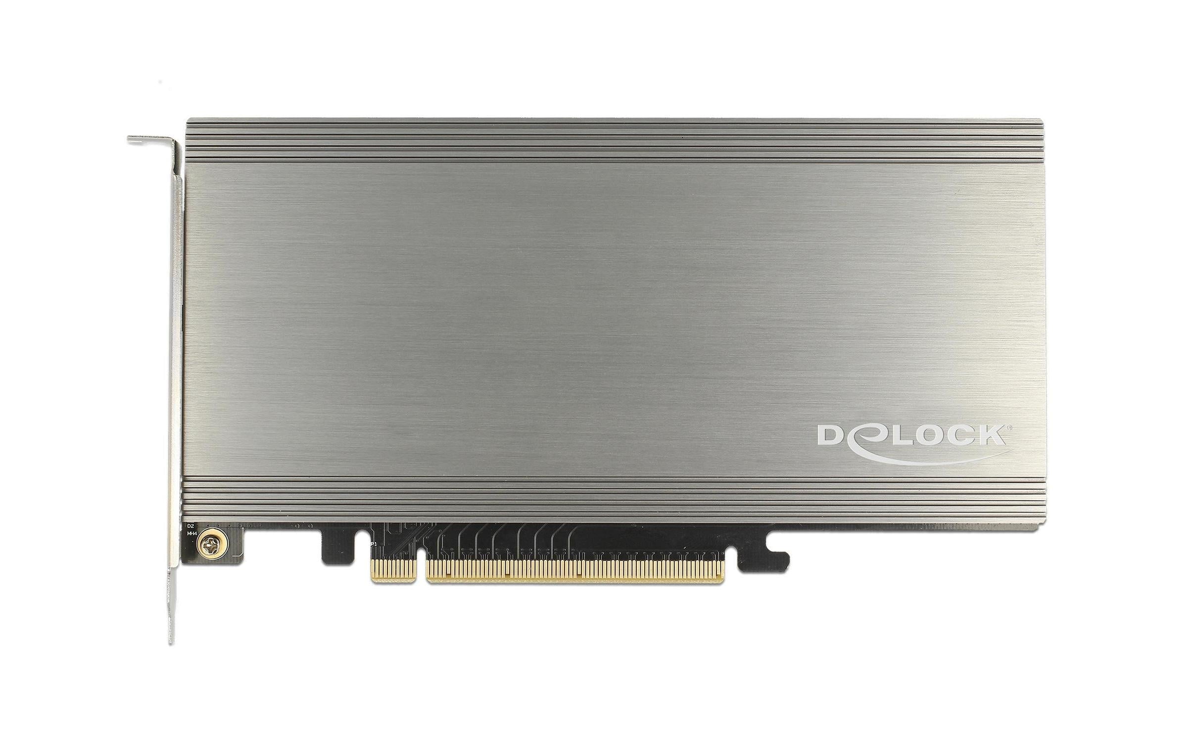 DeLock PCI-Ex16 Kontroller, NVMe sup. für 2x M2 Key-M SSD. Bootfähig