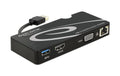 Delock Port Replicator USB3.0 1xUSB3.0, 1xGiga LAN,  1xHDMI, 1xVGA