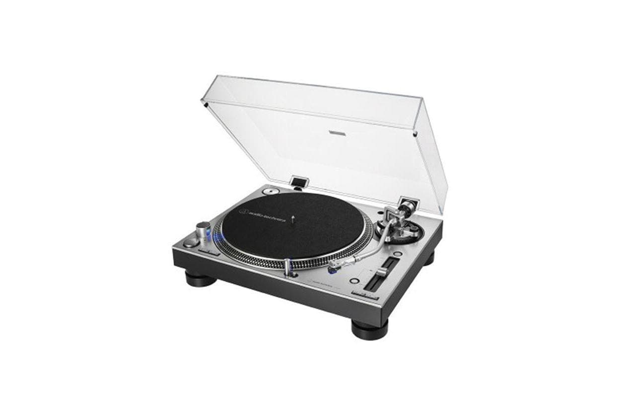Audio-Technica AT-LP140XP Silver DJ Turntable, Direktantrieb