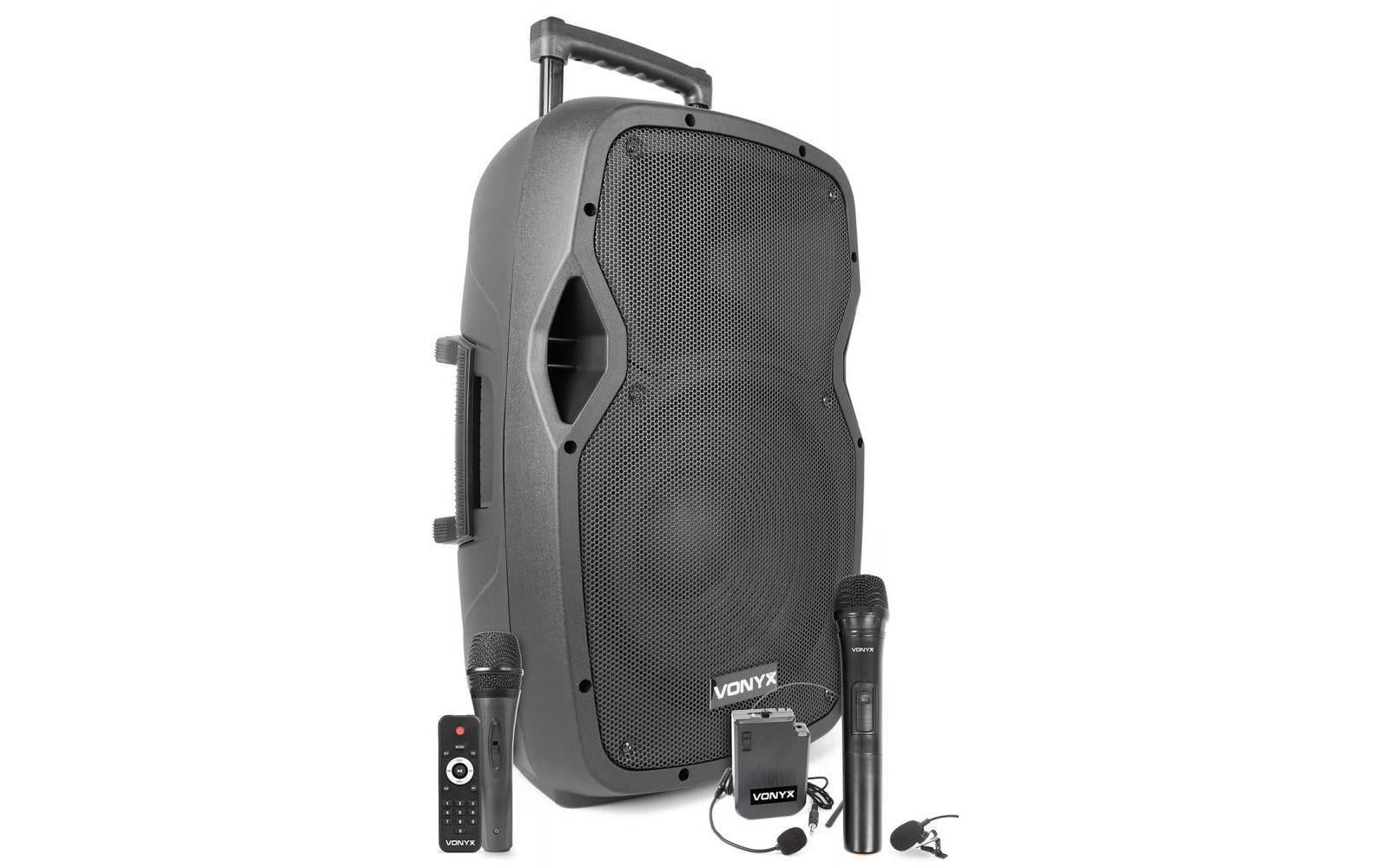 Vonyx AP1200PA Hand-& Headmic's mobiler 1x 12" PA-Lautsprecher inkl. Mik's