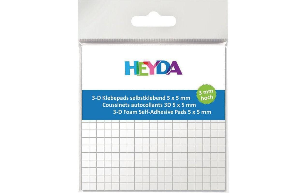 Heyda Klebepads 361 Stück Grösse 5x5mm, 3mm hoch