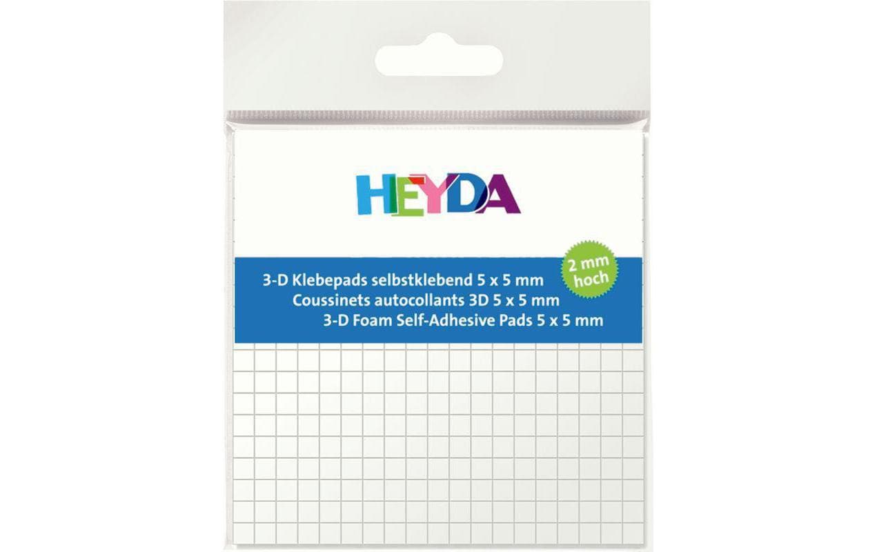 Heyda Klebepads 361 Stück Grösse 5x5mm, 2mm hoch