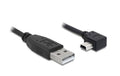 USB-mini-Kabel 1m A-MiniB,USB 2.0 Mini-B Stecker nach rechts gewinkelt