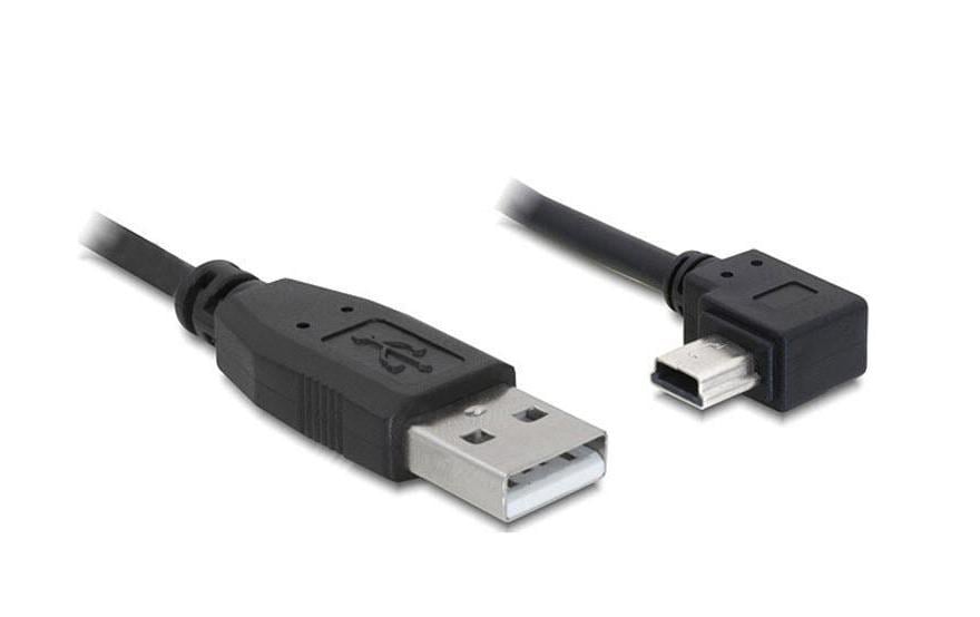USB-mini-Kabel 2m A-MiniB,USB 2.0 Mini-B Stecker nach rechts gewinkelt