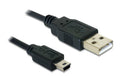 USB-mini-Kabel 1m A-MiniB,USB 2.0 für Digitalcameras und externe 2,5" HDDs
