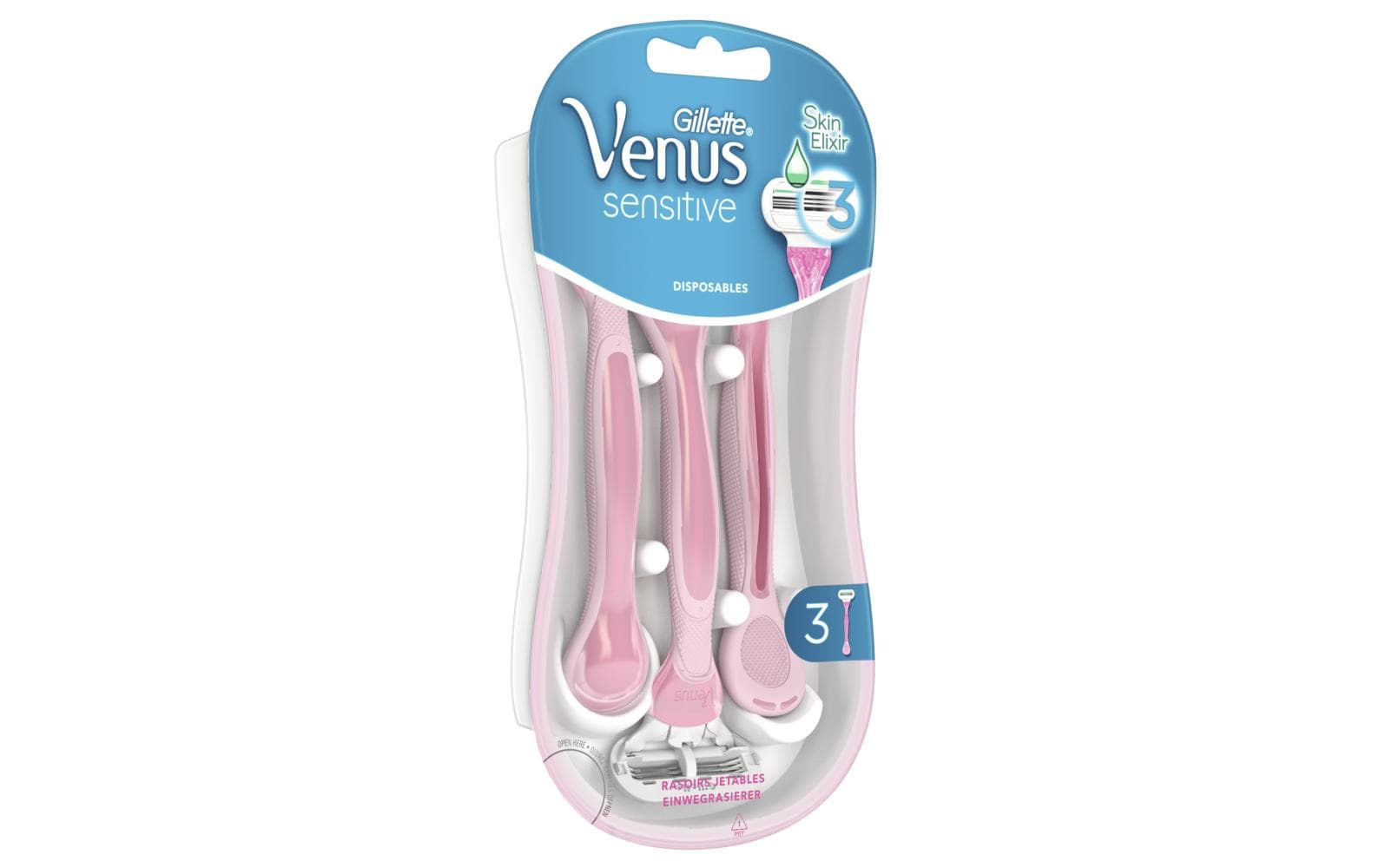 Venus Einw. Rasierer SkinElixier Sensitve 3 Stück