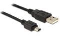 USB-mini-Kabel 0.7m A-MiniB,USB 2.0 für Digitalcameras und externe 2,5" HDDs