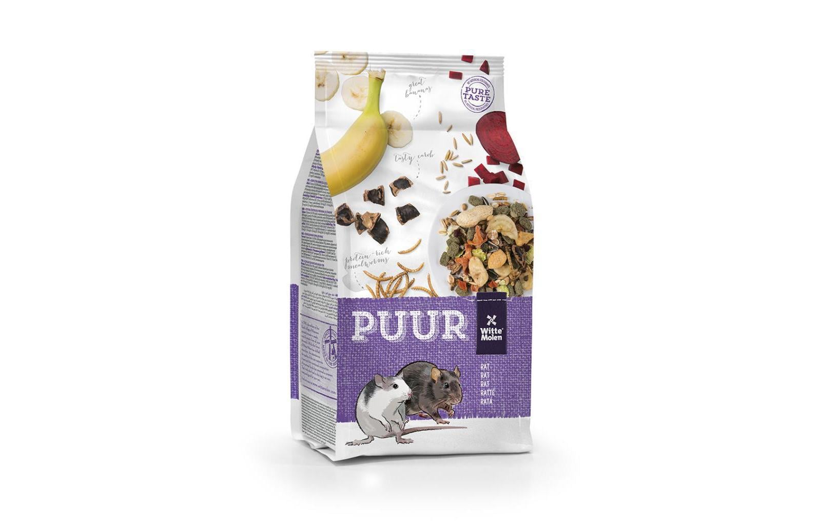Witte Molen Puur Ratte Alleinfutter, 800g