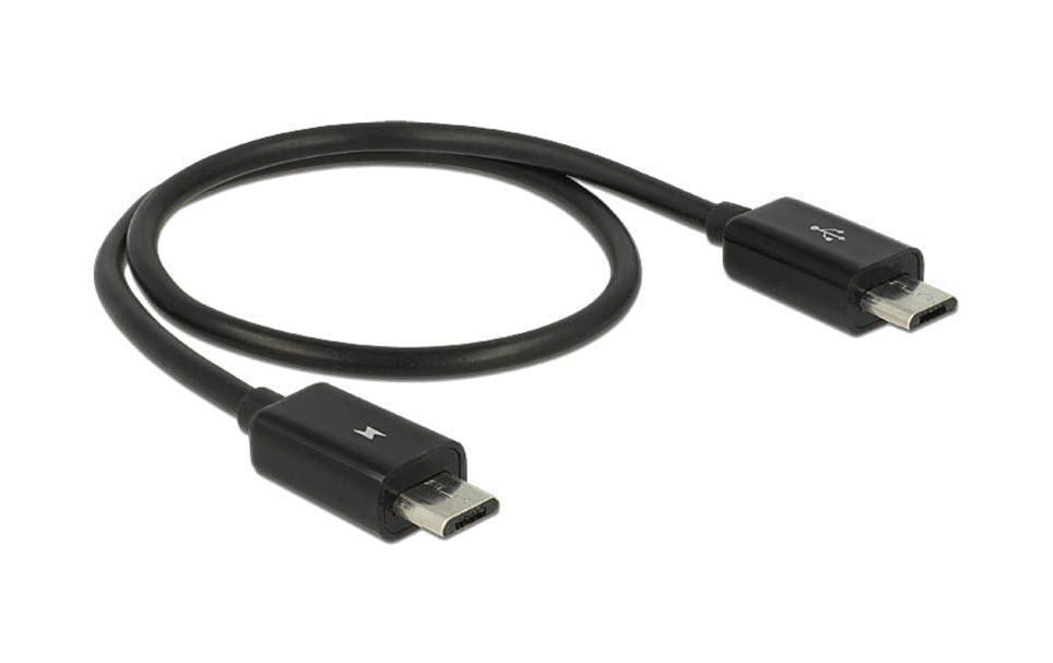 USB OTG Power Share MicroUSB-B, 30cm Lädt Strom von Smartphone zu USB Gerät