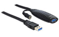 Delock USB3 Verlängerungskabel 10m aktive Verstärkung, ohne NT