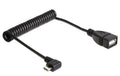 USB OTG (On the Go) Spiralkabel, 28-55cm Datenübertragung zwischen 2 Mobilgeräten