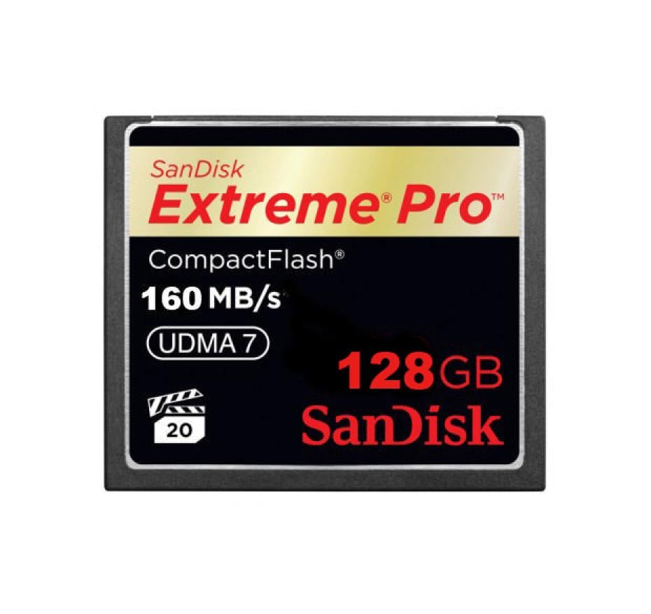 SanDisk CF Card 128GB Extreme Pro 1067x 160MB/sec, UDMA