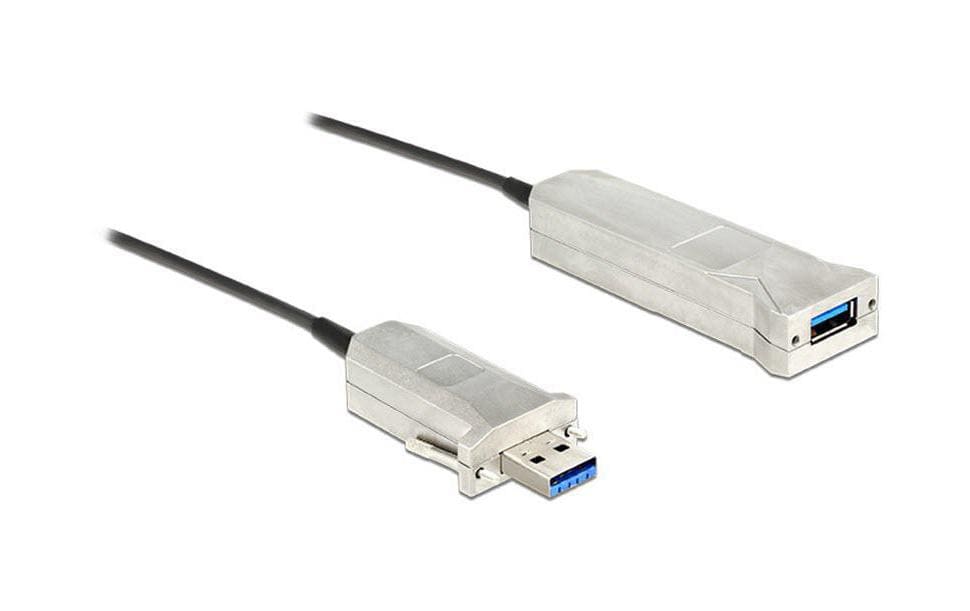 Delock USB3 Verlängerungskabel 20m aktive Verstärkung, optisch