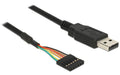 Delock 1.8m USB-Seriel TTL Kabel, 6Pin Chipsatz: FTDI 232RL, 3.3Volt