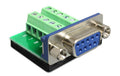 Delock Terminalblock RS232 DB9 Buchse 10 Pin Terminalblock, Pitch 3.81