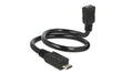 USB2.0-Shape Adapterkabel MicroB, 35cm MicroB-Stecker - MicroB-Buchse, formbar,OTG