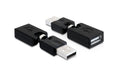Delock USB Rotationsadapter 6.5cm A-Stecker/Buchse