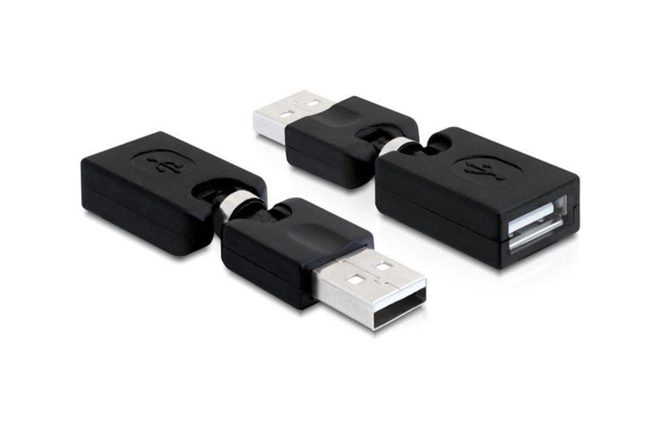 Delock USB Rotationsadapter 6.5cm A-Stecker/Buchse
