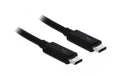Delock USB3.1 Kabel Typ-C, Thunderbolt3 1.5m, 20Gbps,  schwarz, bis 100Watt Strom