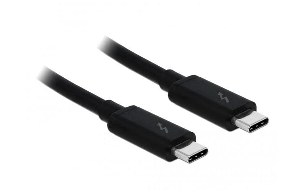 Delock USB3.1 Kabel Typ-C, Thunderbolt3 1.5m, 20Gbps,  schwarz, bis 100Watt Strom