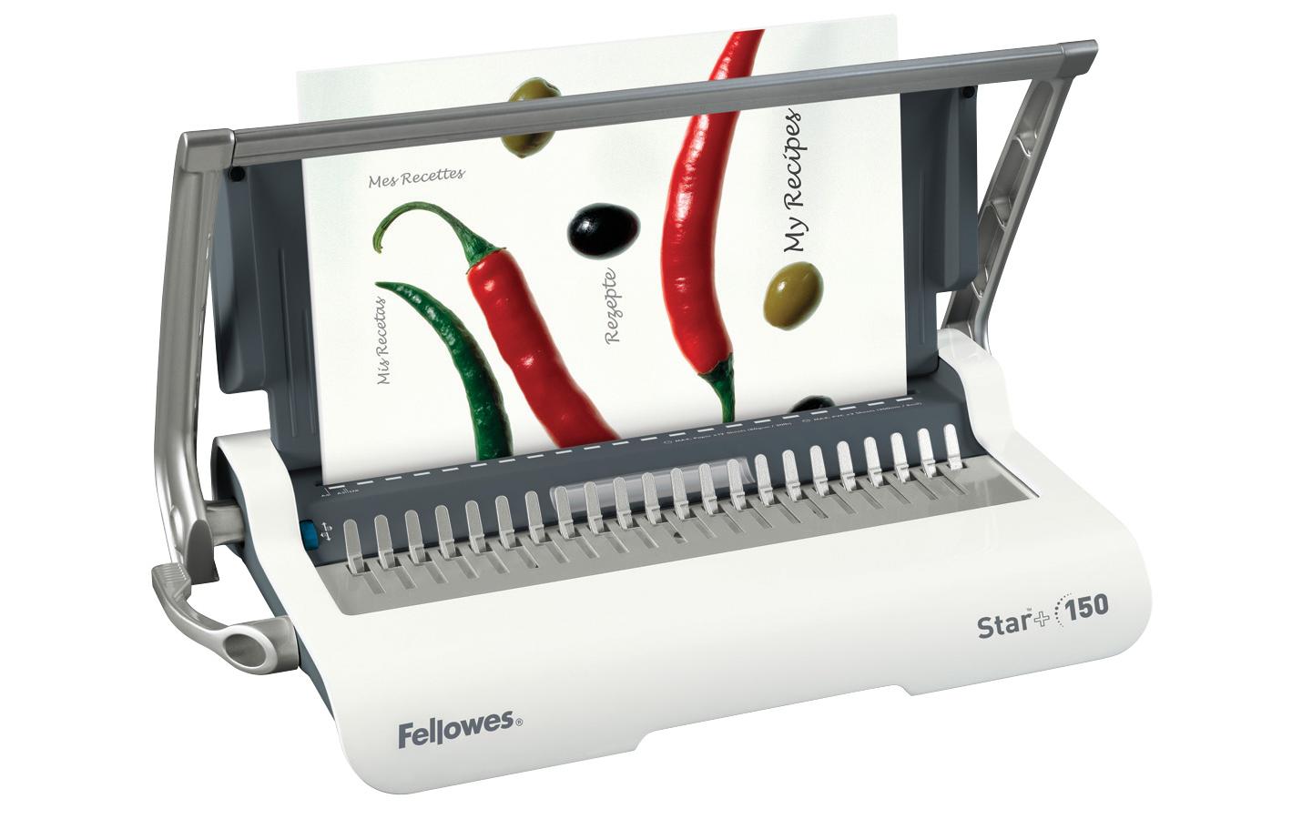 Fellowes man. Stanz- und Bindegerät Star+ Stanzleistung bis 12 Blatt, 150 Blatt Bind.