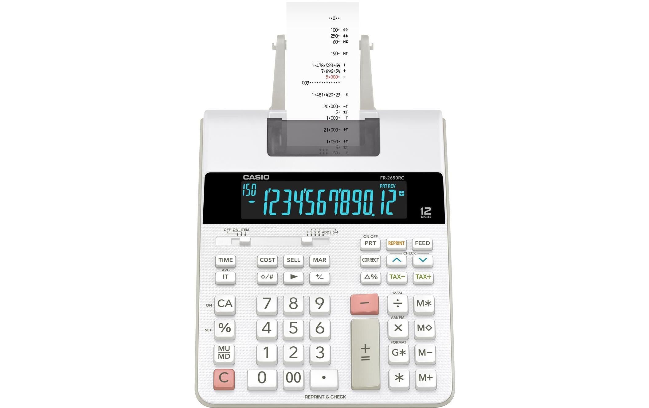 Casio druckender Tischrechner CS-FR-2650RC