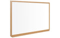 Bi-Office Whiteboard 150 x 100 cm Stahloberfläche, mit Holzrahmen Eiche