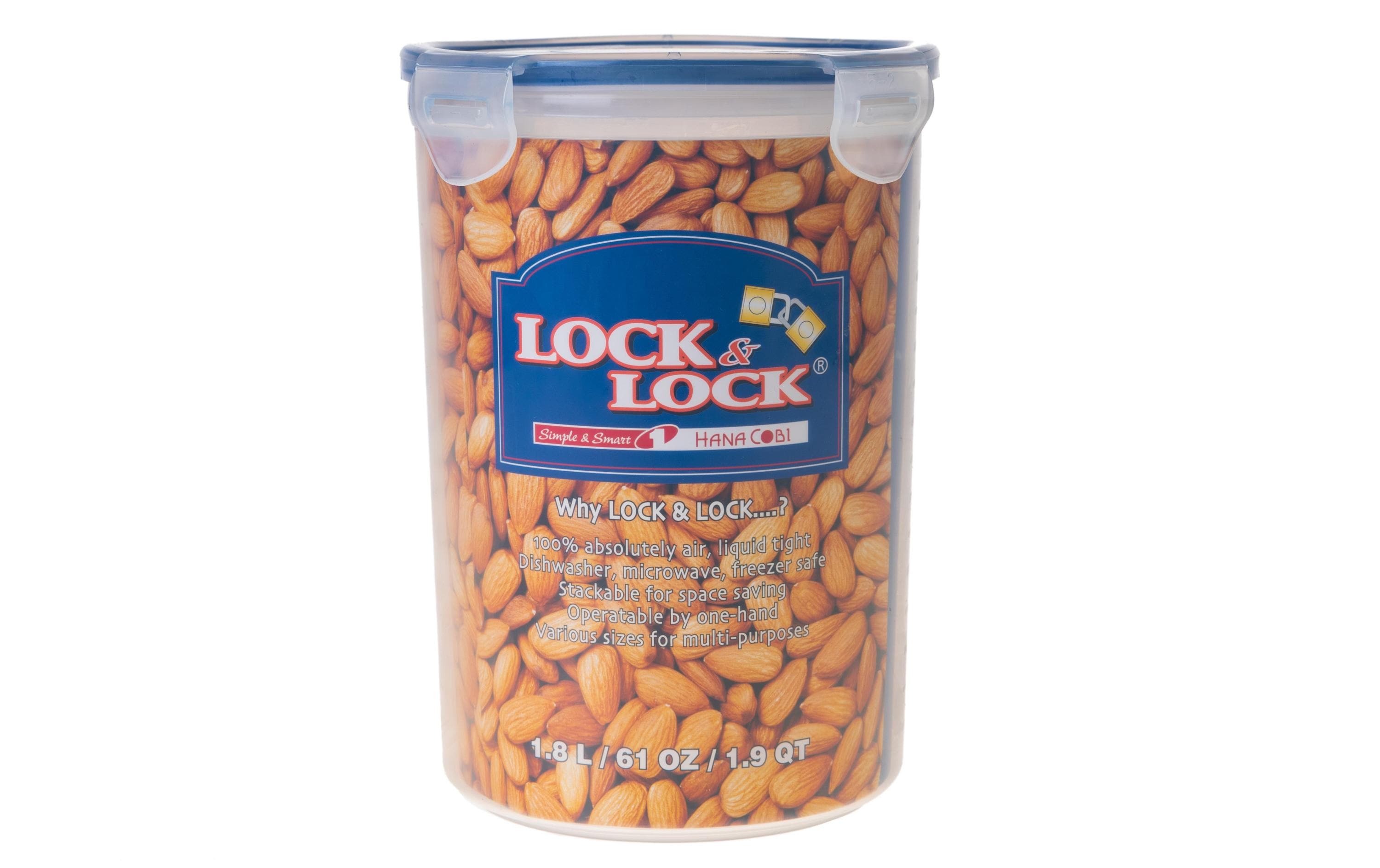 Lock & Lock Vorratsdose rund 1.8 Liter Ø 14.2cm