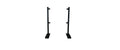 Premium Tischfuss, schwarz, Metall Twin 80 max. 50 Kg