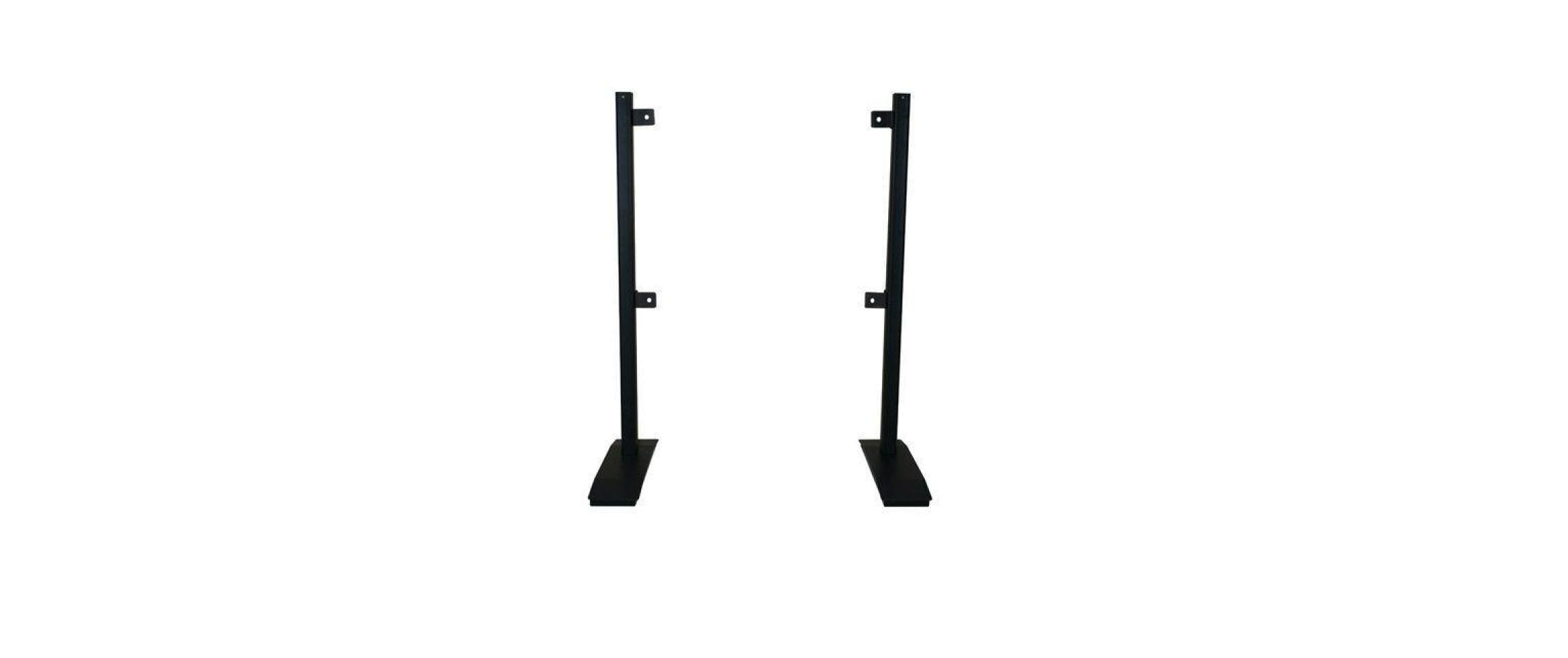 Premium Tischfuss, schwarz, Metall Twin 80 max. 50 Kg