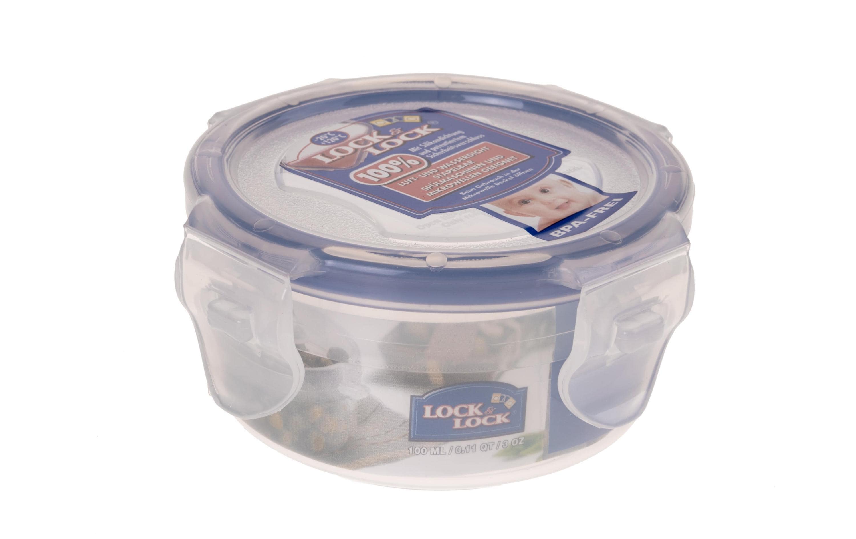 Lock & Lock Vorratsdose rund 0.1 Liter Ø 8.9cm