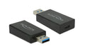 USB3.1 Adapter: A-Stecker zu C-Buchse bis 10Gbps, 1,5A, Chipsatz: Etron EJ179V