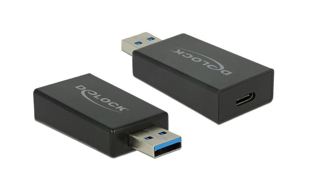 USB3.1 Adapter: A-Stecker zu C-Buchse bis 10Gbps, 1,5A, Chipsatz: Etron EJ179V