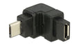 USB Adapter Micro-B zu Micro-B Buchse oben gewinkelt