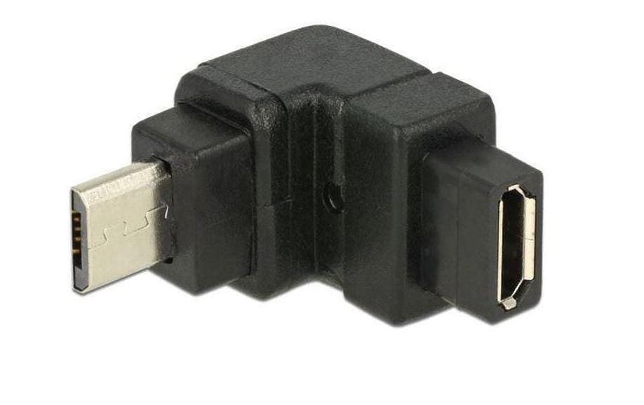 USB Adapter Micro-B zu Micro-B Buchse oben gewinkelt