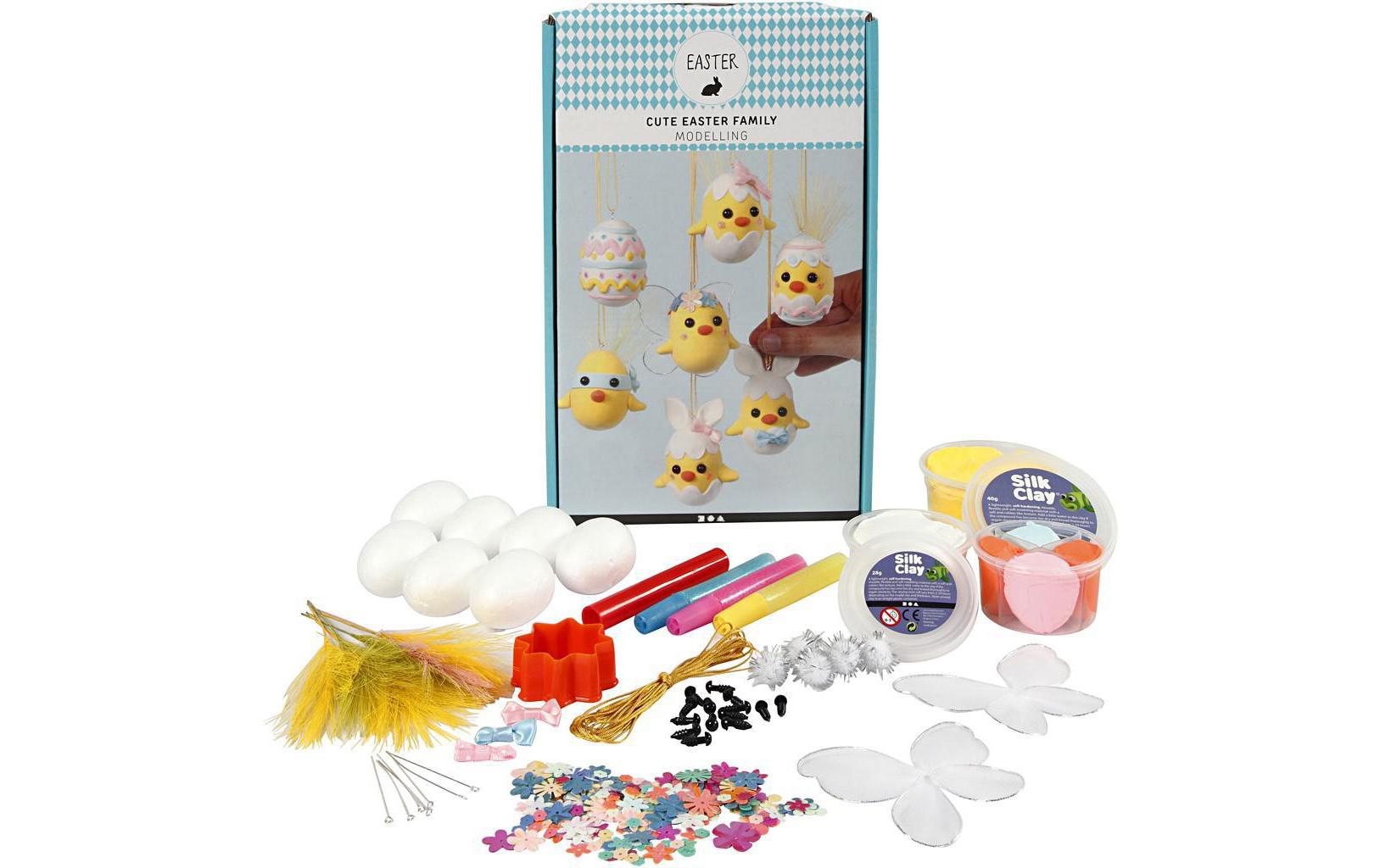 Creativ Company Bastelset Osterdekoration Funny Easter Family