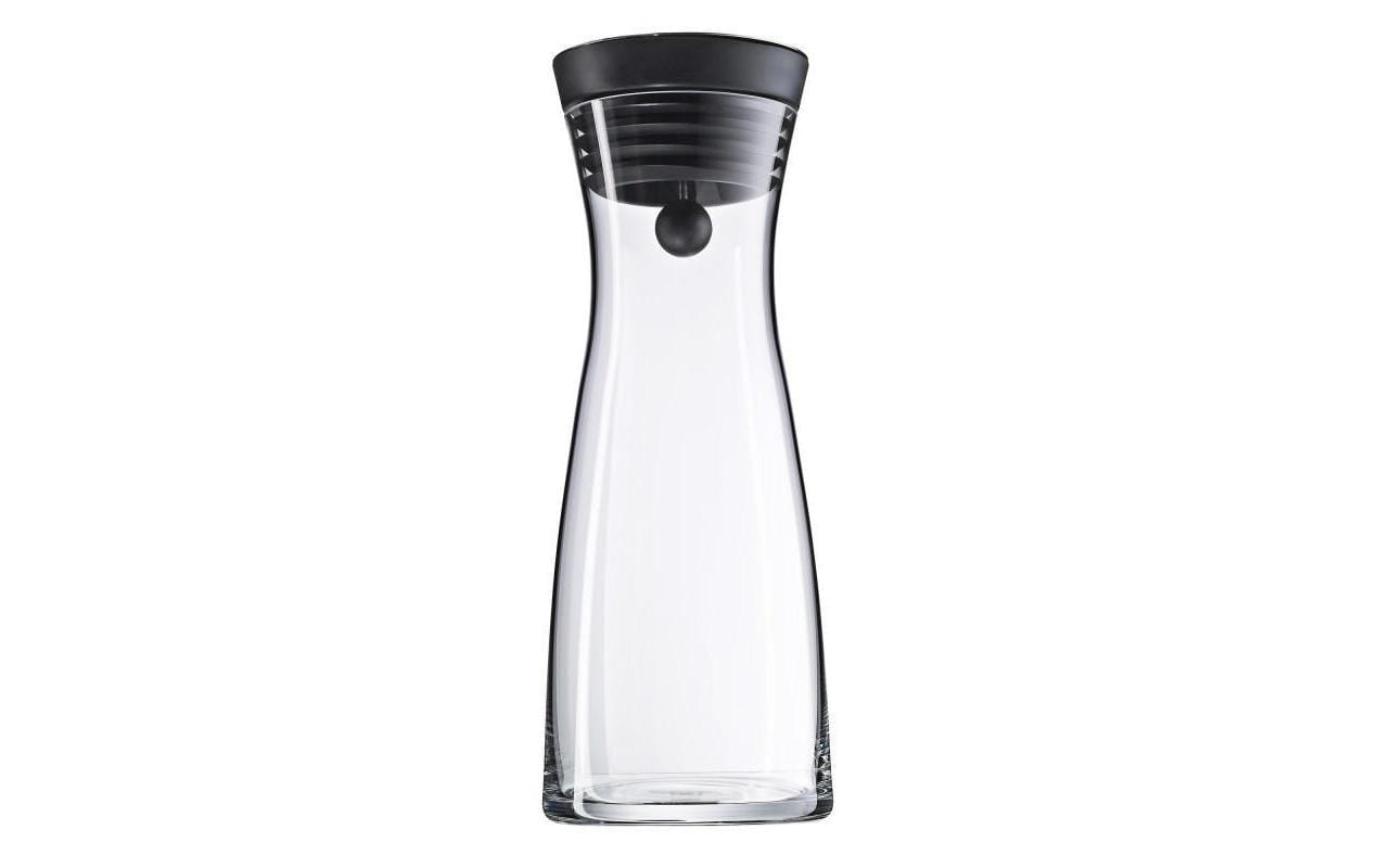 WMF Wasserkaraffe 0.75 l schwarz Basic aus Glas, Höhe 23.7cm