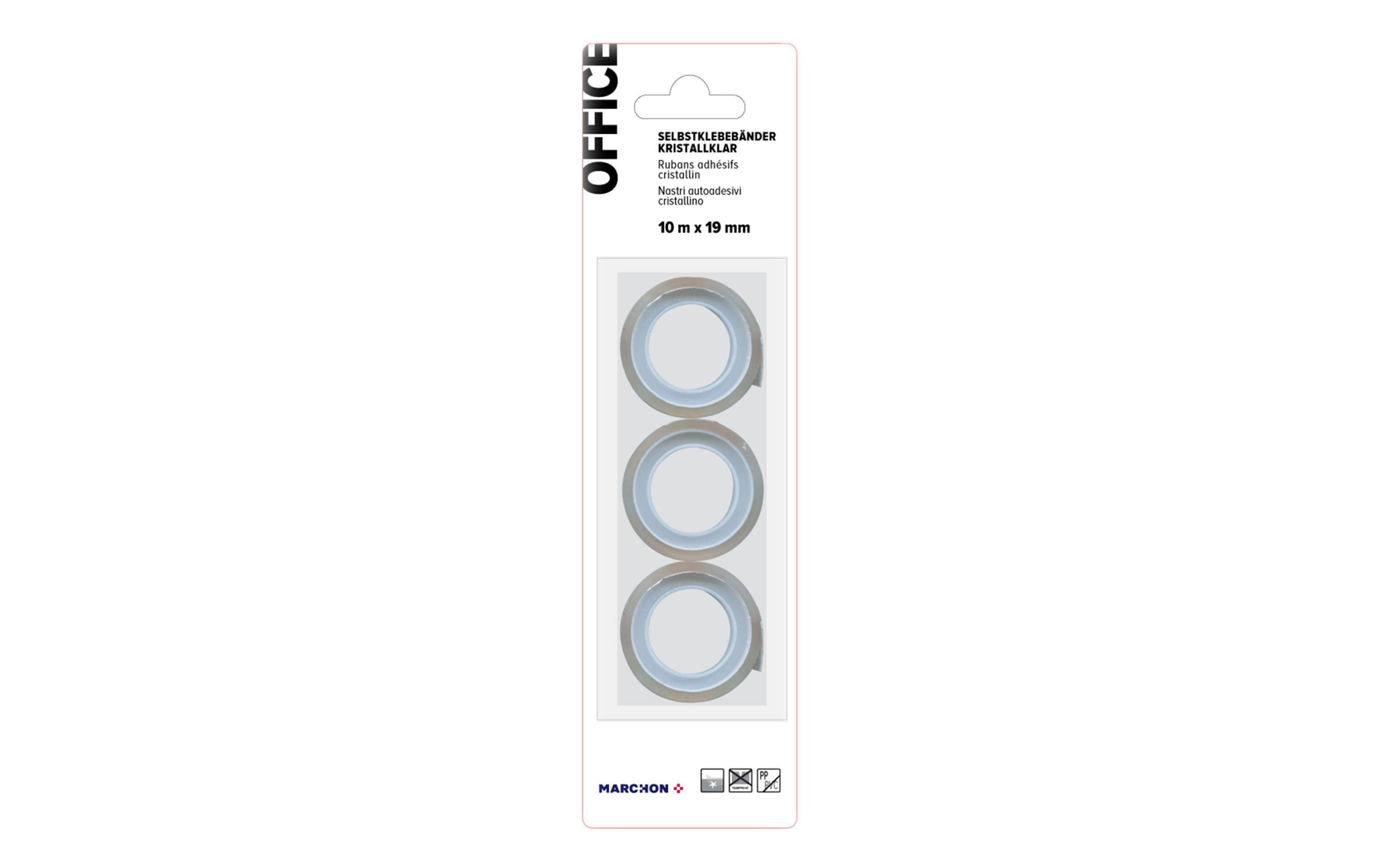 Office Klebeband 3 Stk. 10mx19mm