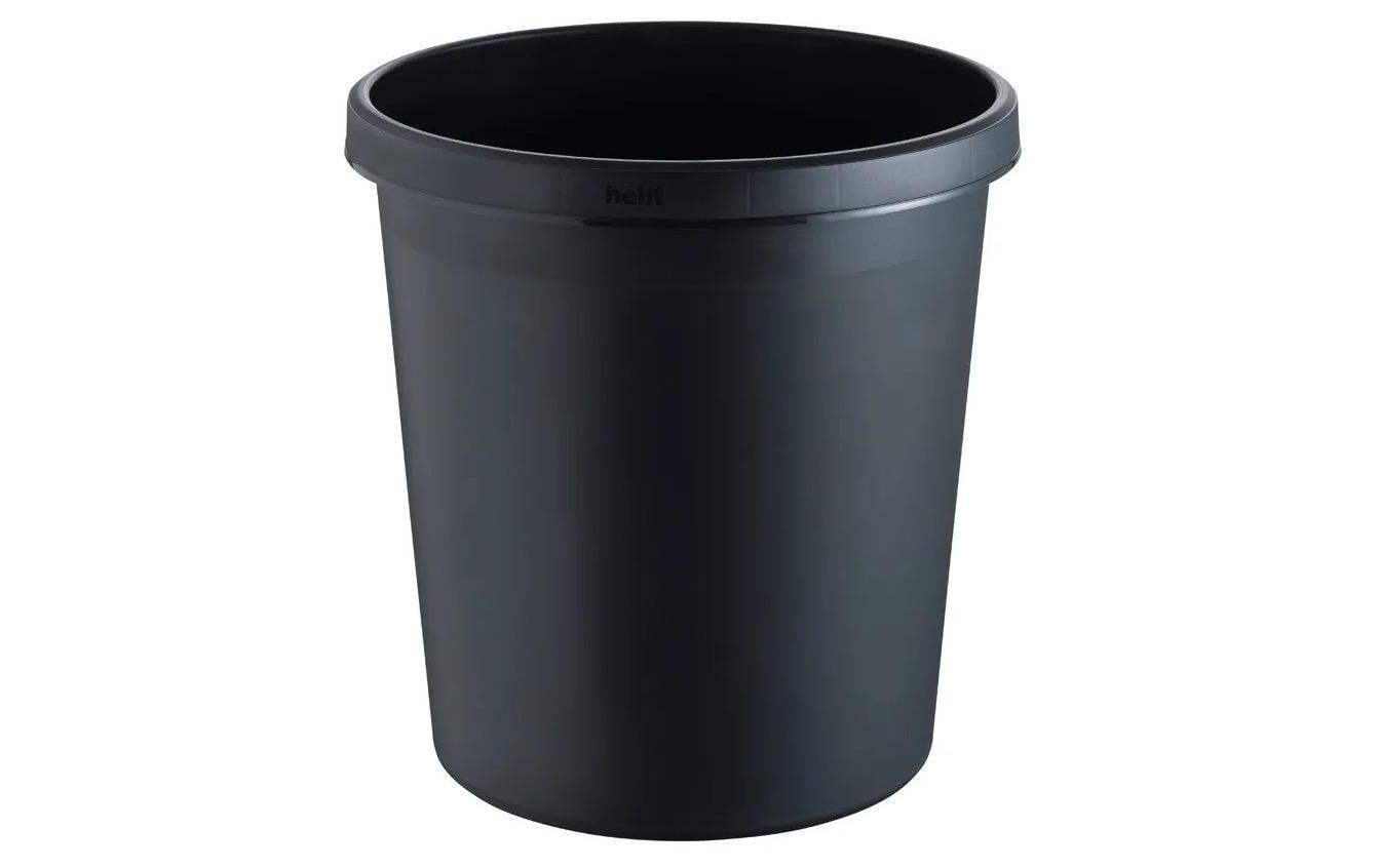 Helit Papierkorb schwarz, 18 Liter Höhe 320mm