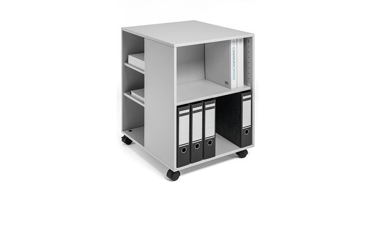 Durable Multifunktionswagen 74/59 grau mit 6 Böden, 3-seitig offen