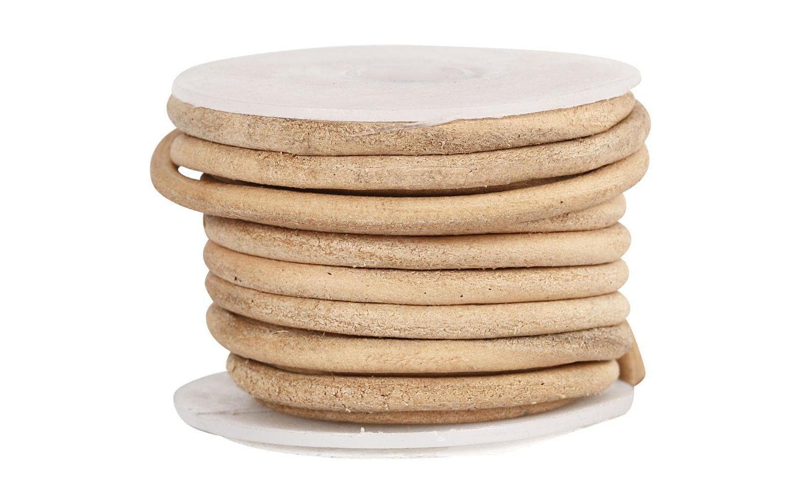 Creativ Company Lederband Stärke: 4 mm, Natur, 5m