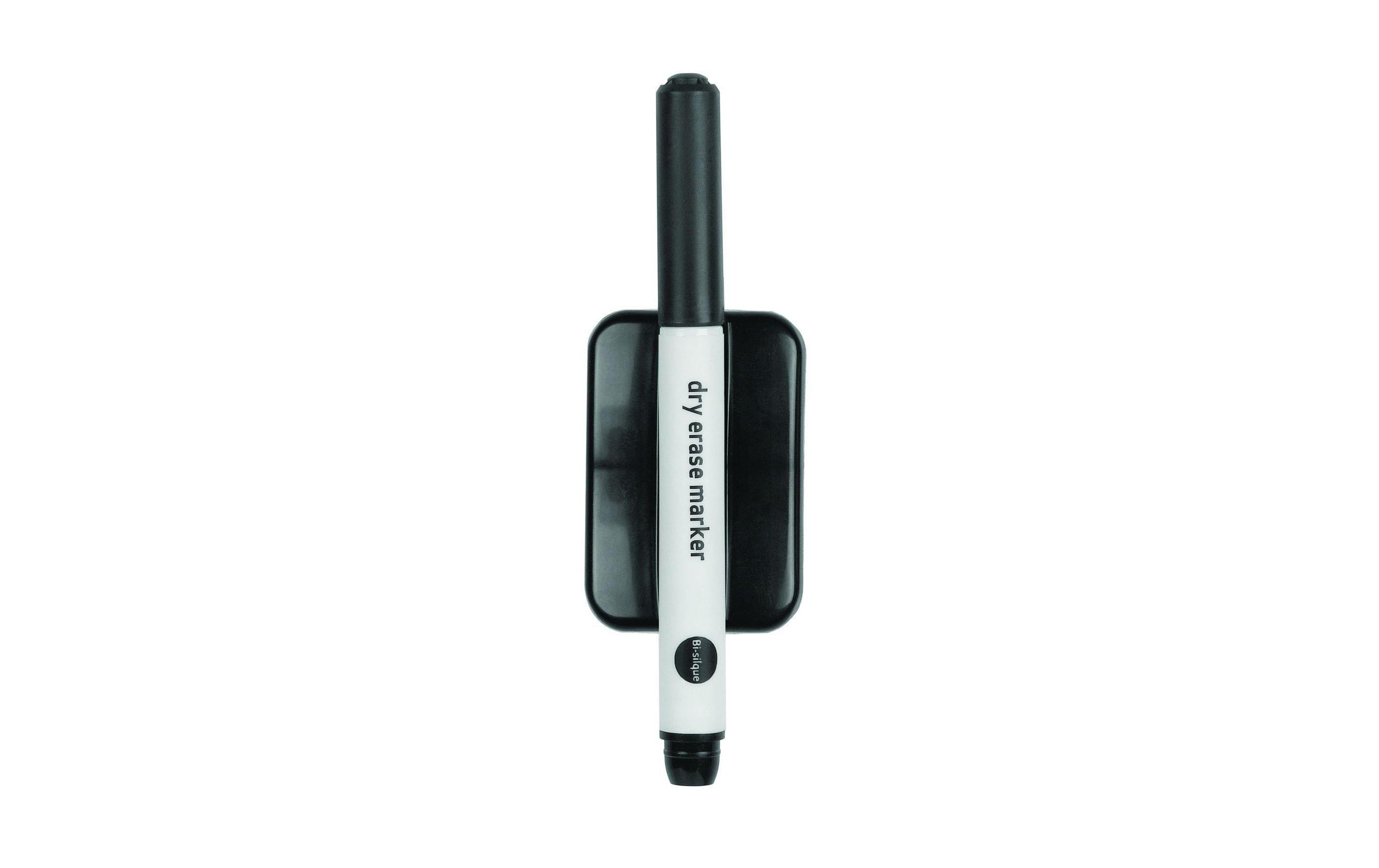 Bi-Office Drywide Marker + Magnetic Eraser black