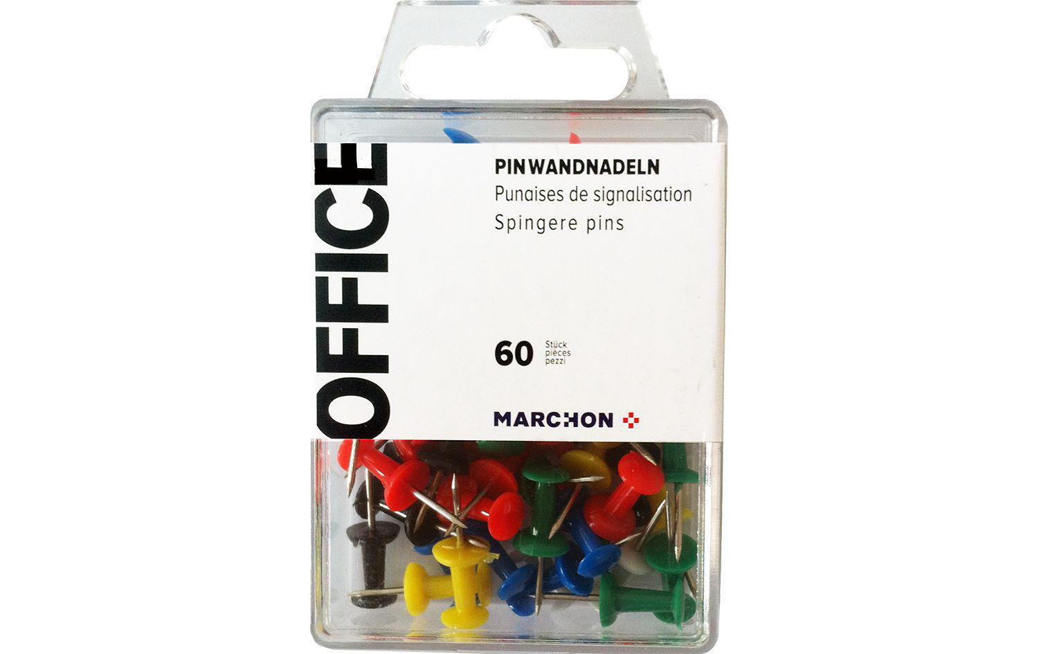Office Pinwandnadel 60 Stk., bunt