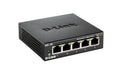 D-Link DGS-105/E: 5Port Switch, 1Gbps Eco Metalgehäuse, ext. NT, lüfterlos