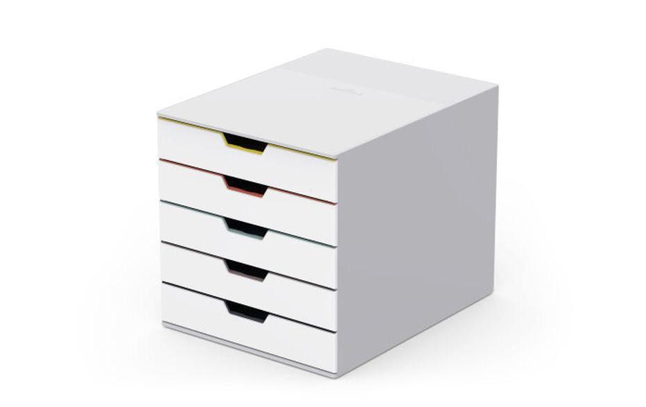 Durable Schubladenbox Varicolor mix 5 5 farbige Schubladen