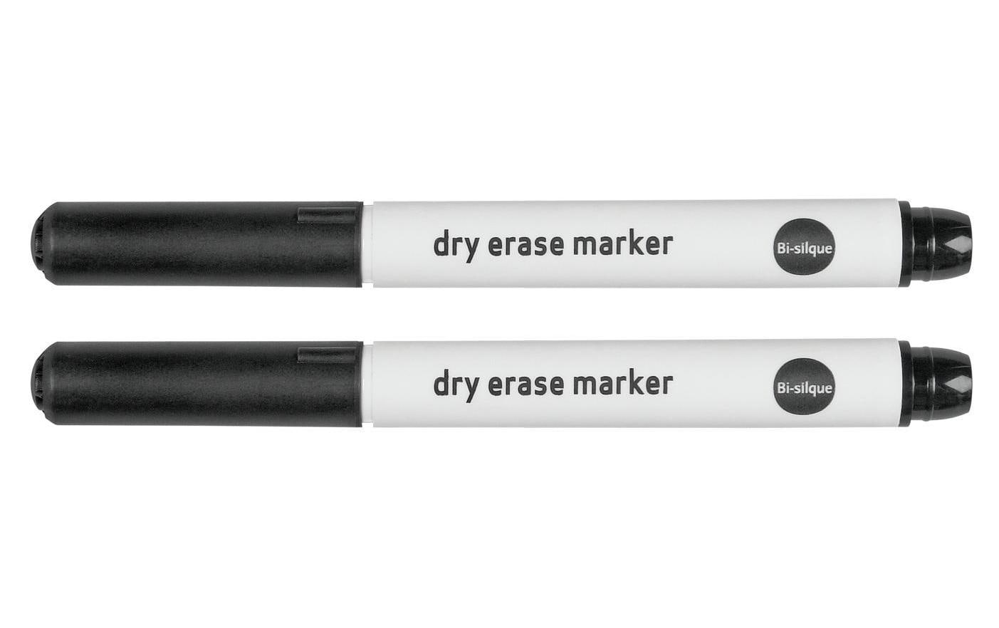 Bi-Office Glassboard-Marker schwarz 2er