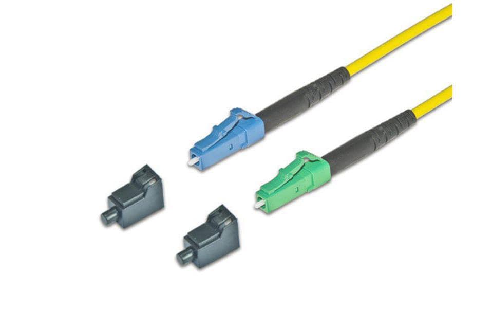 Lightwin LWL Simplex Patchkabel Singlemode 9/125µm, LC-LC/APC, 1.5m OS2
