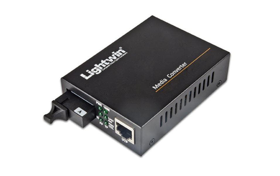 Lightwin Medienkonverter:1000Base-BX Tx:1310nm, Rx: 1550: Sm, 20Km, SC-Stecker